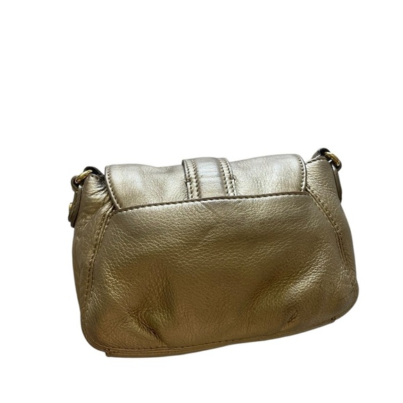 Michael Kors Metallic Gold Sloan Crossbody Bag - Picture 8 of 8